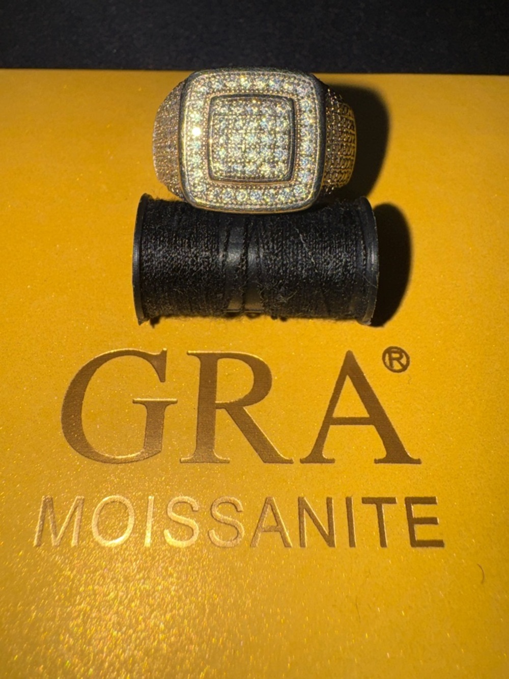 Solid 925 Sterling Silver Gra Moissanite Ring